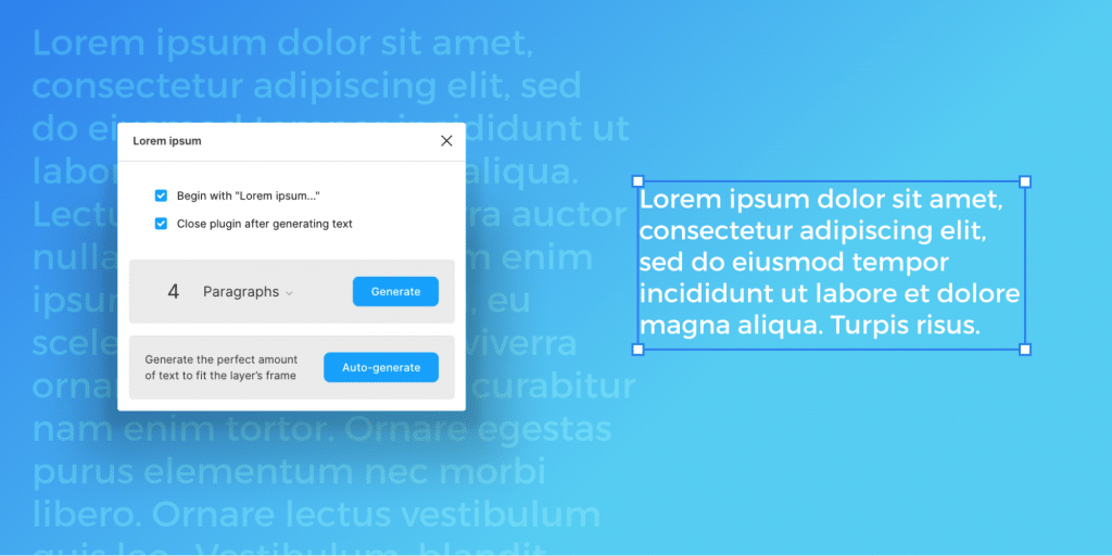 lorem ipsum plugin